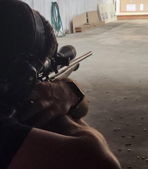 At the range